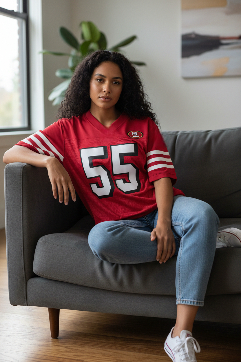Football Jersey (SF Faithful Red Throwback)