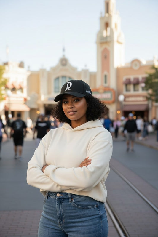 Disneyland Big "D" FlexFit Baseball Cap (Black)