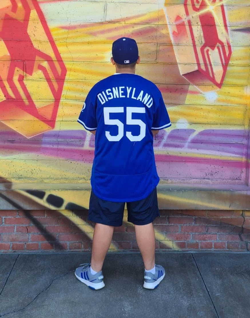 a Disneyland Baseball Jersey (Dodgers Blue)