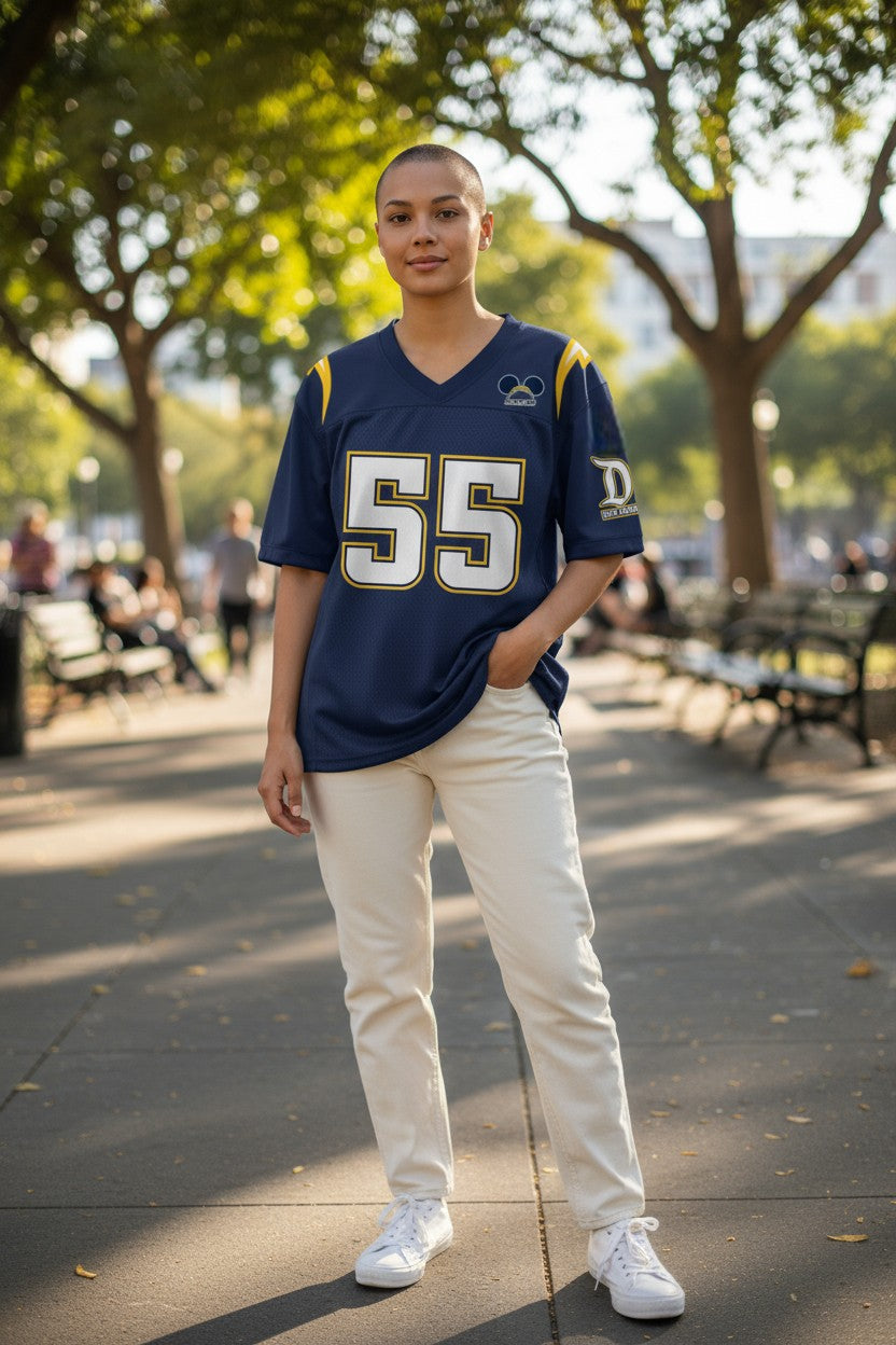 a Disneyland Football Jersey (Chargers Throwback Style)