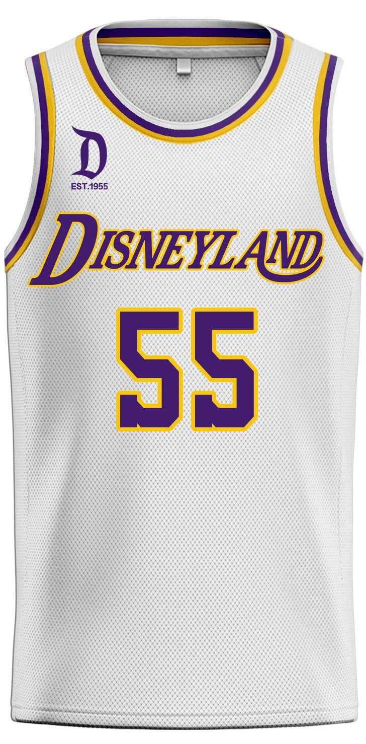Disneyland Basketball Jersey (Embroidered Lakers Association style)