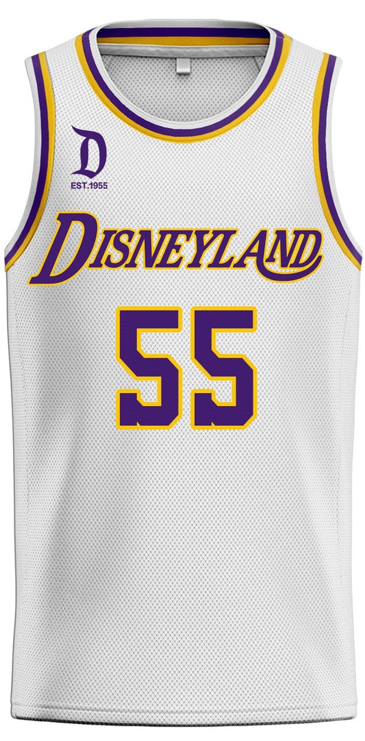 Basketball Jersey Embroidered Jersey (Lakers White)