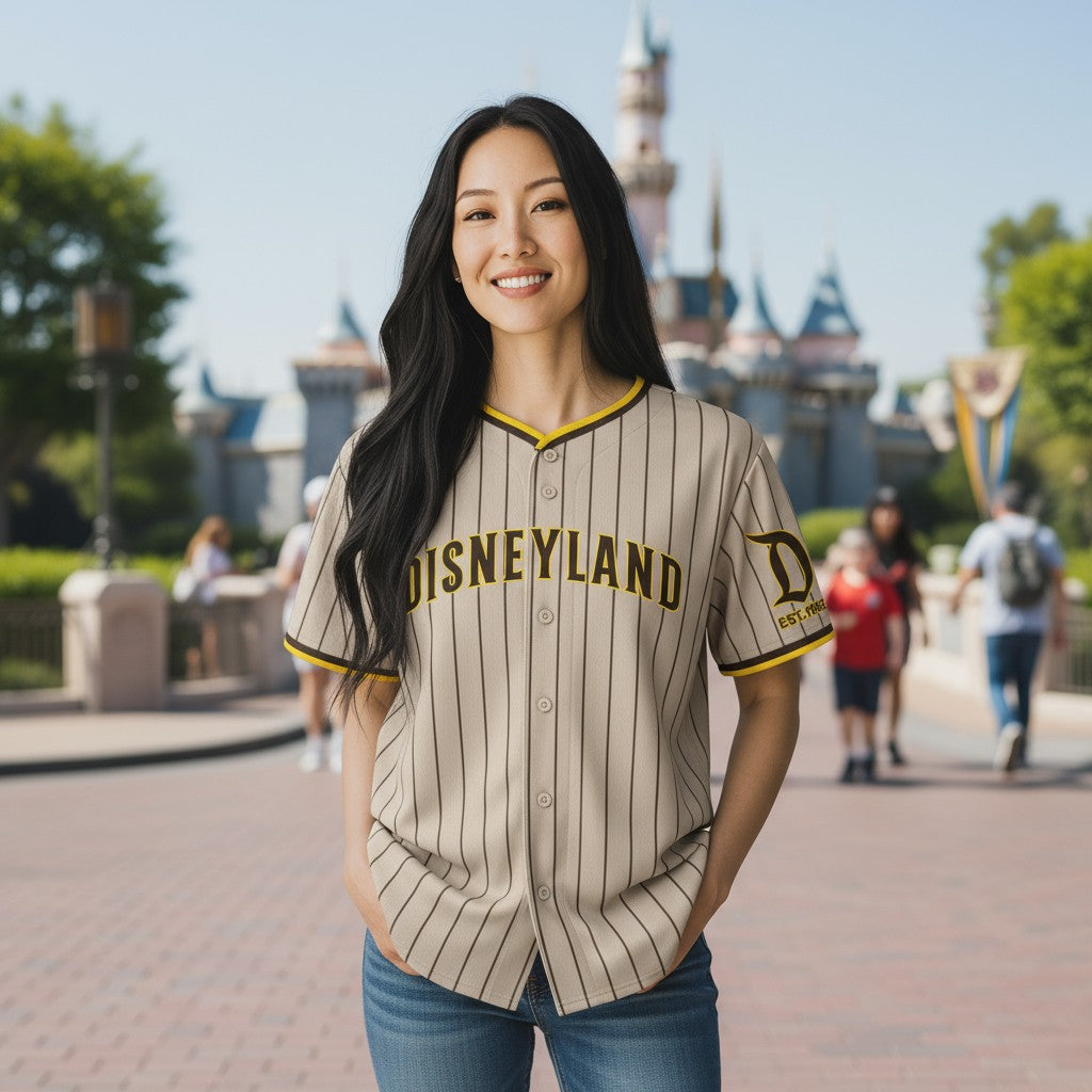 Disneyland Embroidered Jersey! (Padres Style - Limited to stock on hand)