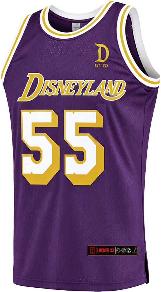 Basketball Jersey Embroidered Jersey (Lakers Purple & Gold)