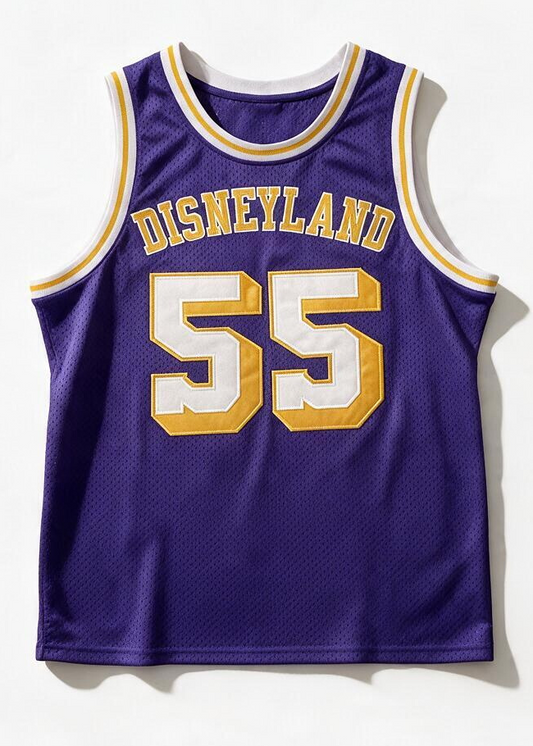 Basketball Jersey Embroidered Jersey (Lakers Purple & Gold)
