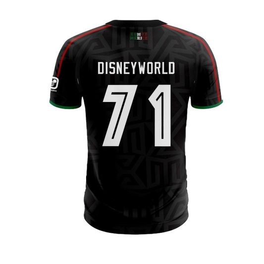 Mexico Soccer Jersey (DW 71 Black) fitted style