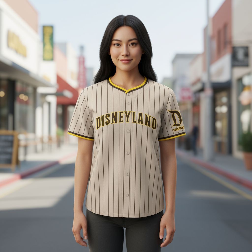 Disneyland Embroidered Jersey! (Padres Style - Limited to stock on hand)