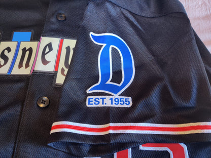 Disneyland Marquee Baseball Jersey (Embroidered) BLACK