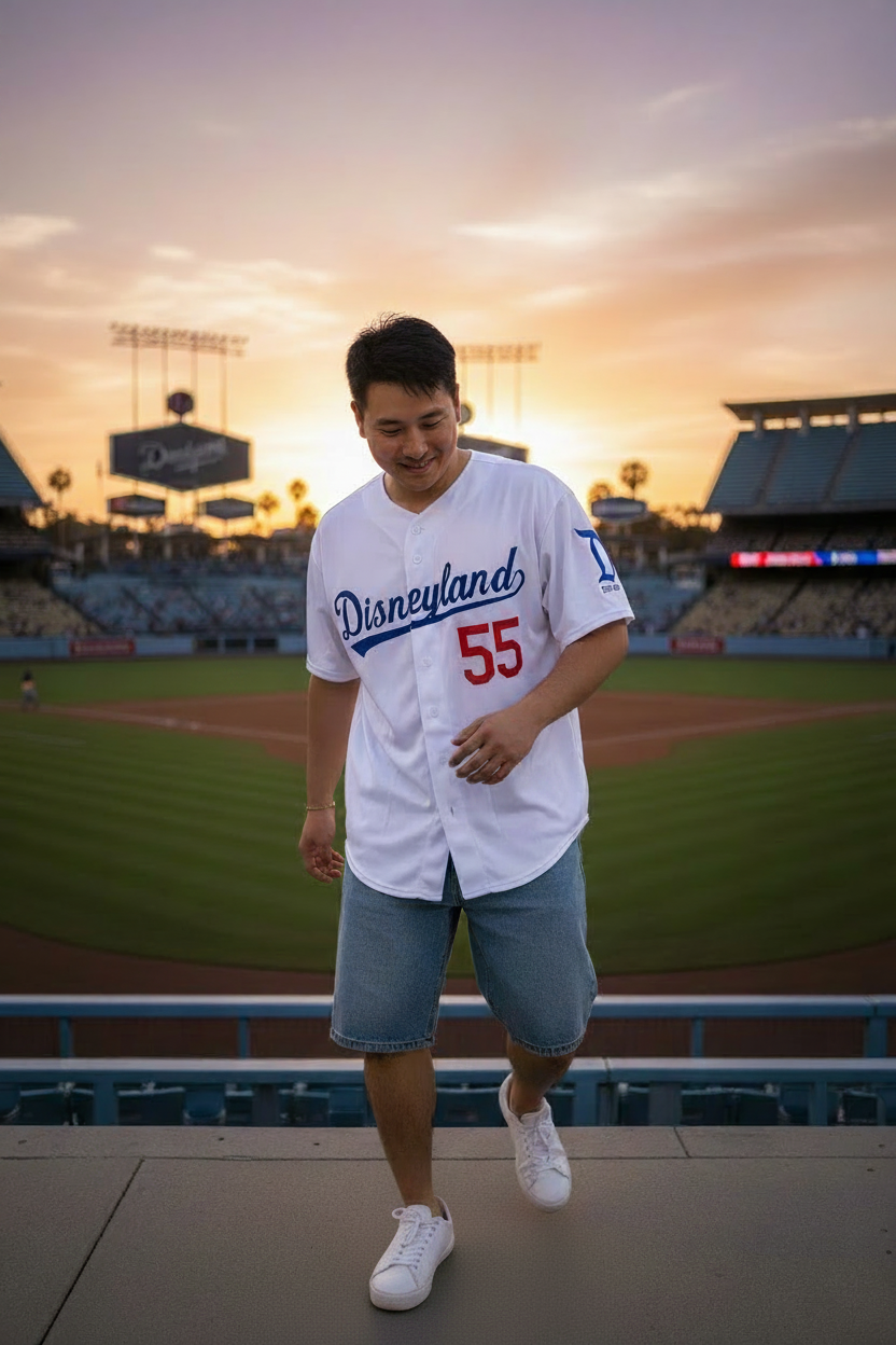 Baseball Jersey (Dodgers White)