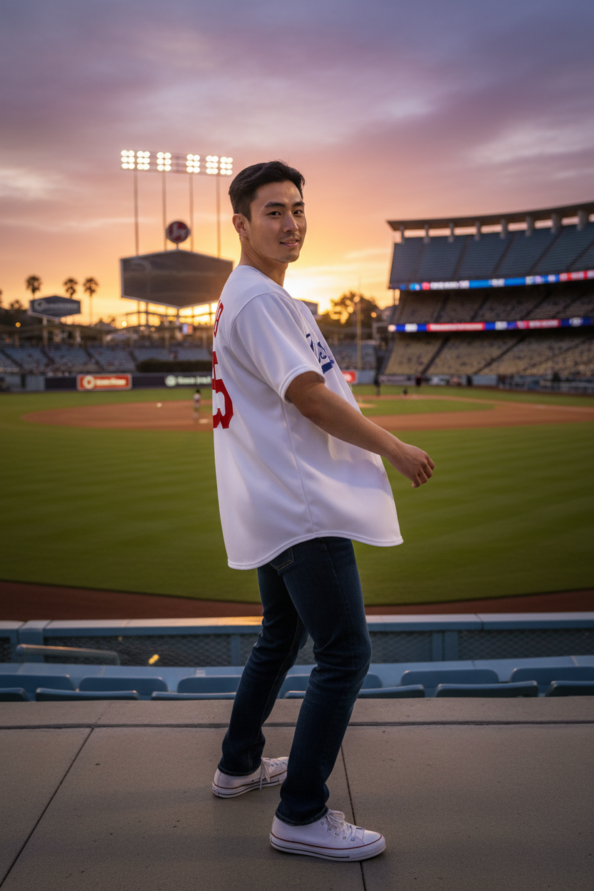 Baseball Jersey (Dodgers White)
