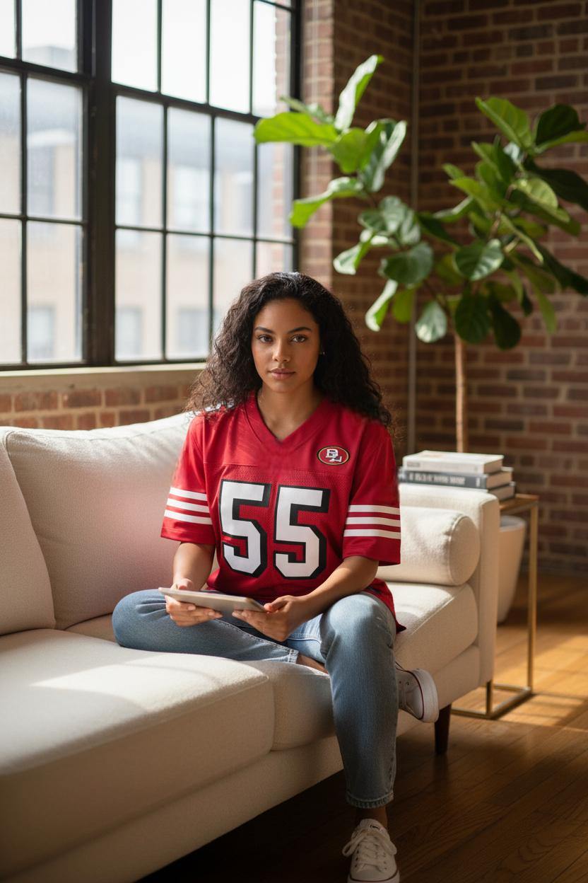 Disneyland Football Jersey (49ers Throwback Style)