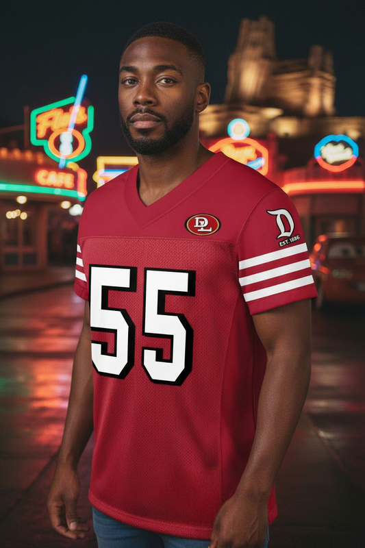 Disneyland Football Jersey (49ers Throwback Style)