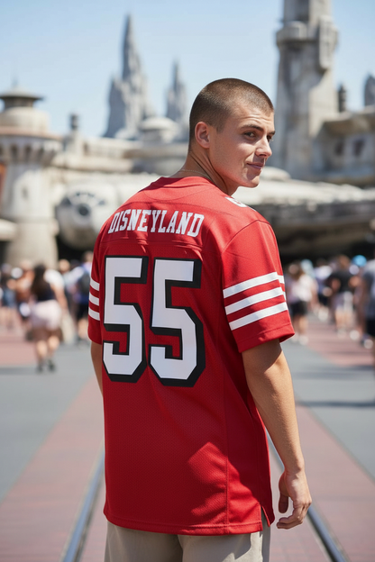 Disneyland Football Jersey (49ers Throwback Style)