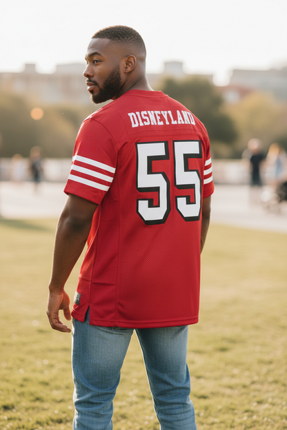Disneyland Football Jersey (49ers Throwback Style)