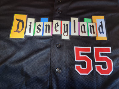 Disneyland Marquee Baseball Jersey (Embroidered) BLACK