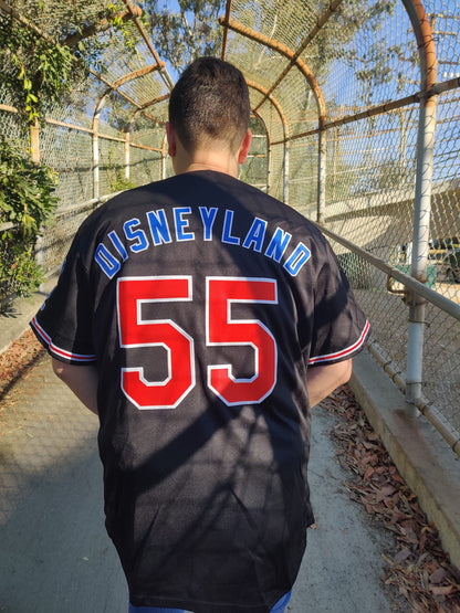Disneyland Marquee Baseball Jersey (Embroidered) BLACK