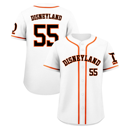 Disneyland (Astros Style) Embroidered WHITE Baseball Jersey
