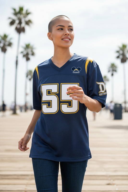 Disneyland Football Jersey (Chargers Throwback Style)