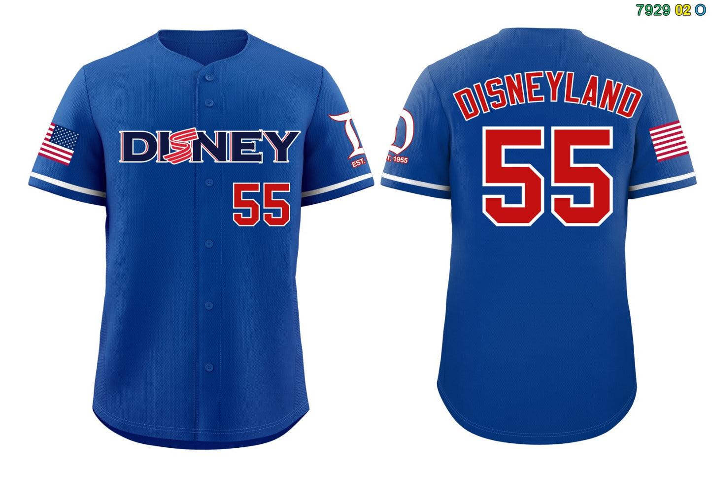 Disneyland Patriotic USA 250 Baseball Jersey (American True Blue)