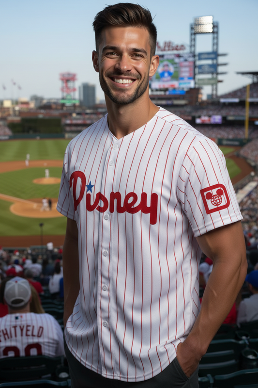 Disney World (Philadelphia Phillies Style) Embroidered Baseball Jersey