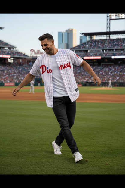 Disney World (Philadelphia Phillies Style) Embroidered Baseball Jersey