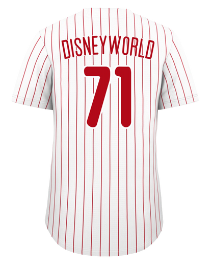 Disney World (Philadelphia Phillies Style) Embroidered Baseball Jersey