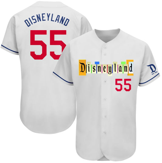 Disneyland Marquee Baseball Jersey (Embroidered) WHITE