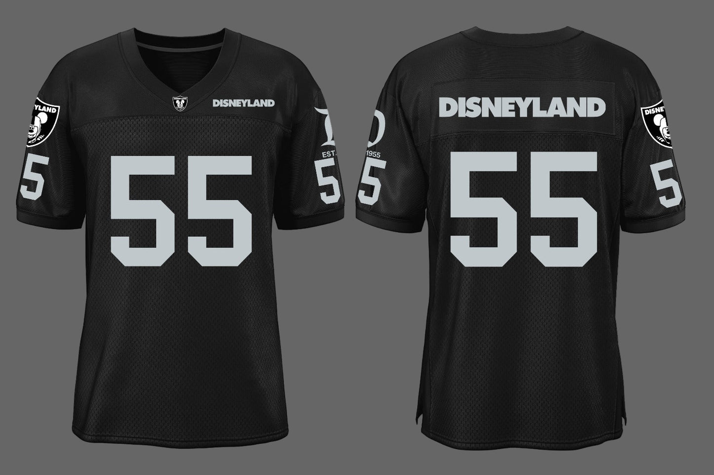 Disneyland Football Jersey (Raiders Loyal Silver & Black)