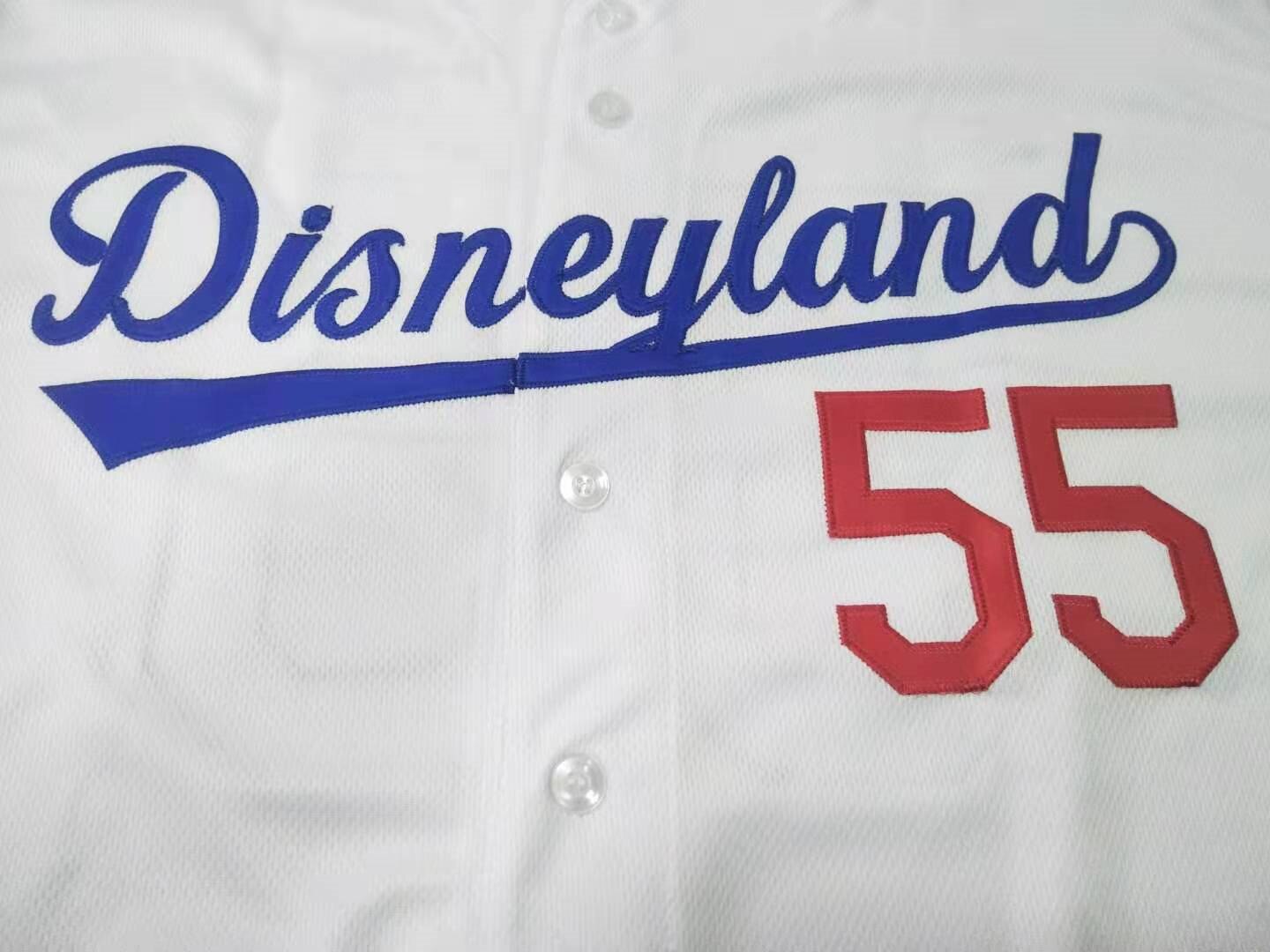 Disneyland (Los Angeles Dodgers style) White & Blue Limited Baseball selling jersey