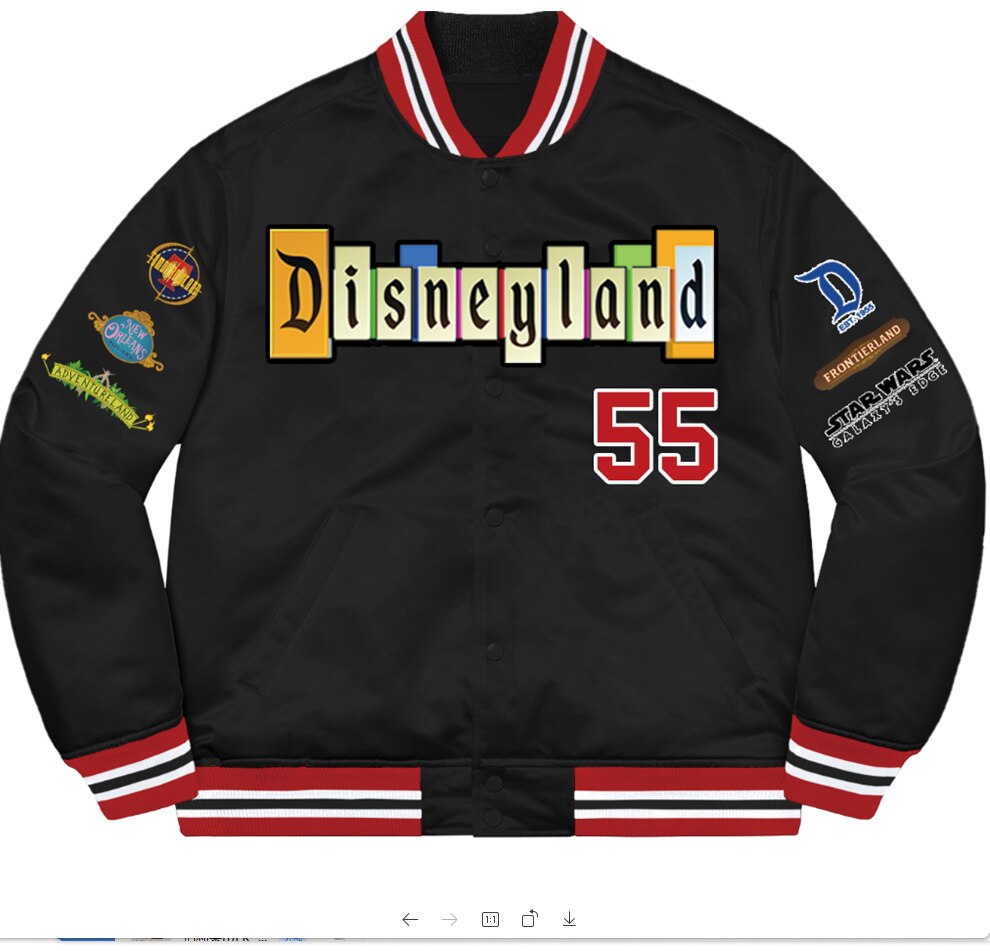 Disneyland Sign Jacket w/stitched patches.