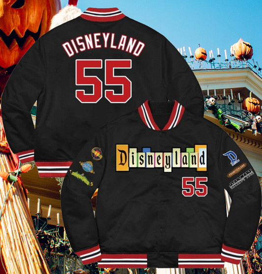 Disneyland Sign Jacket w/stitched patches.