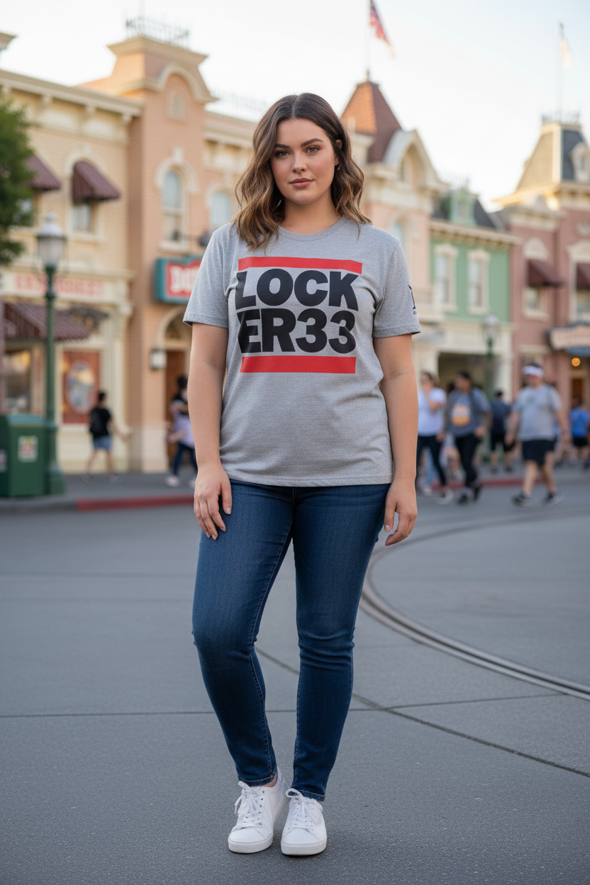 Locker33 Chest Graphic White T-Shirt