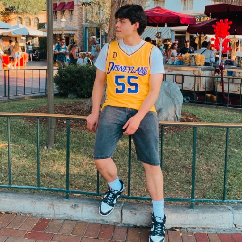 Basketball Jersey Embroidered Jersey (Lakers Yellow)