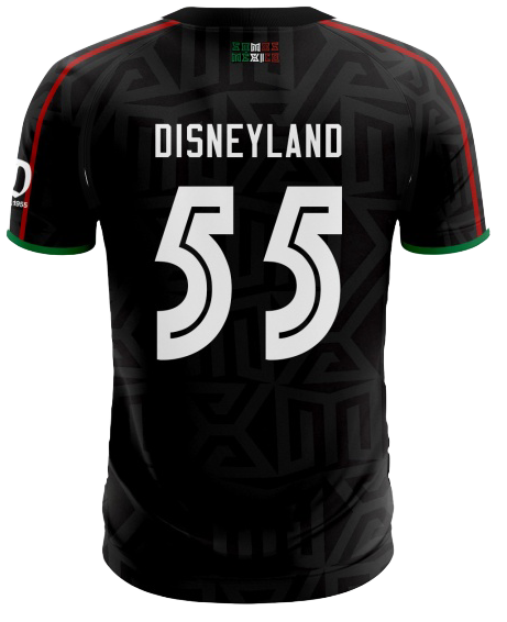 Disneyland (Mexico Style) BLACK Soccer Jersey COLAB w/FLAMO.US