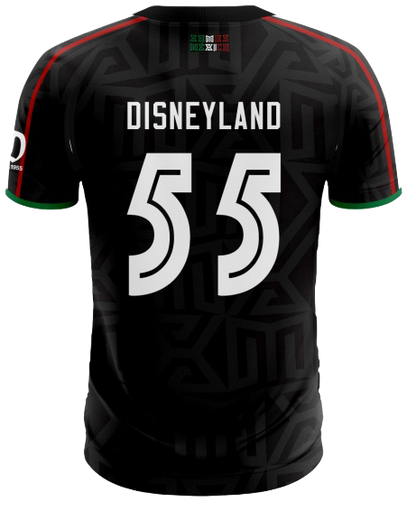 Disneyland (Mexico Style) BLACK Soccer Jersey COLAB w/FLAMO.US