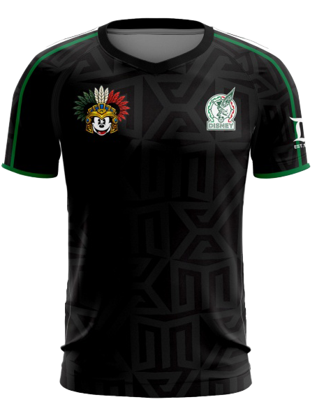 Disneyland (Mexico Style) BLACK Soccer Jersey COLAB w/FLAMO.US