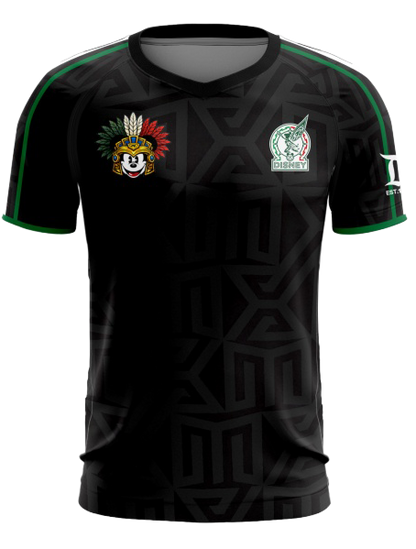 Disneyland (Mexico Style) BLACK Soccer Jersey COLAB w/FLAMO.US