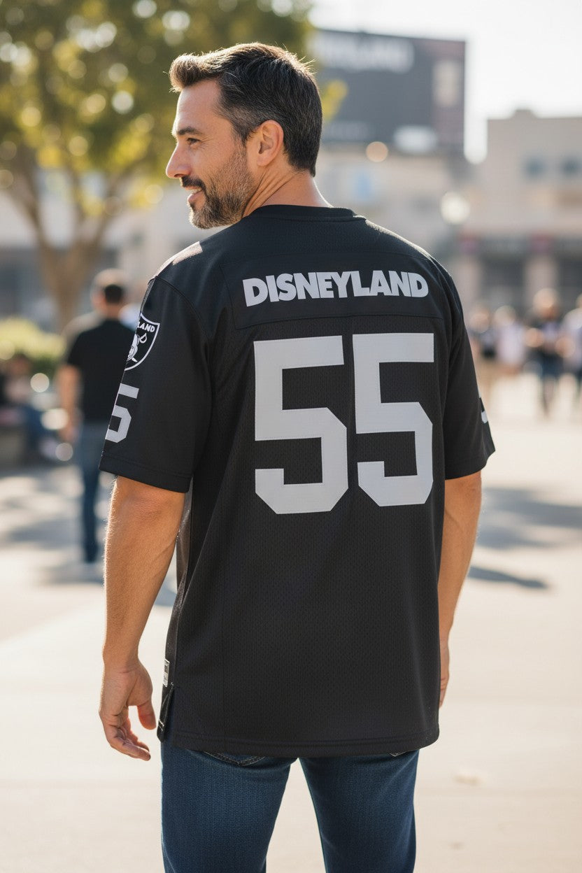 Disneyland Football Jersey (Raiders Loyal Silver & Black)