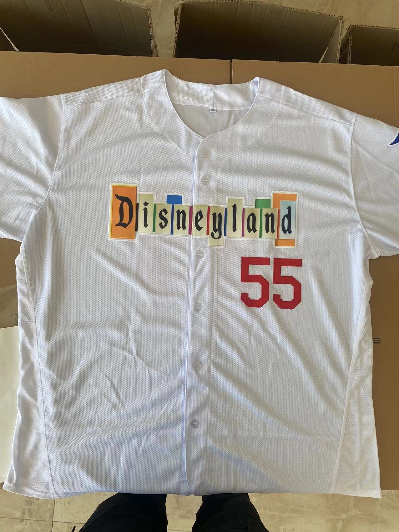 Disneyland Marquee Baseball Jersey (Embroidered) WHITE