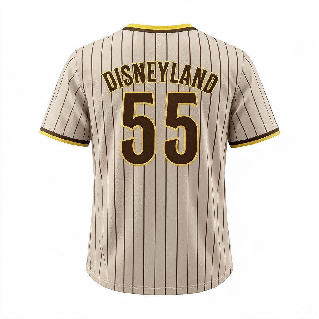 Baseball Jersey Embroidered Jersey (Padres Style)