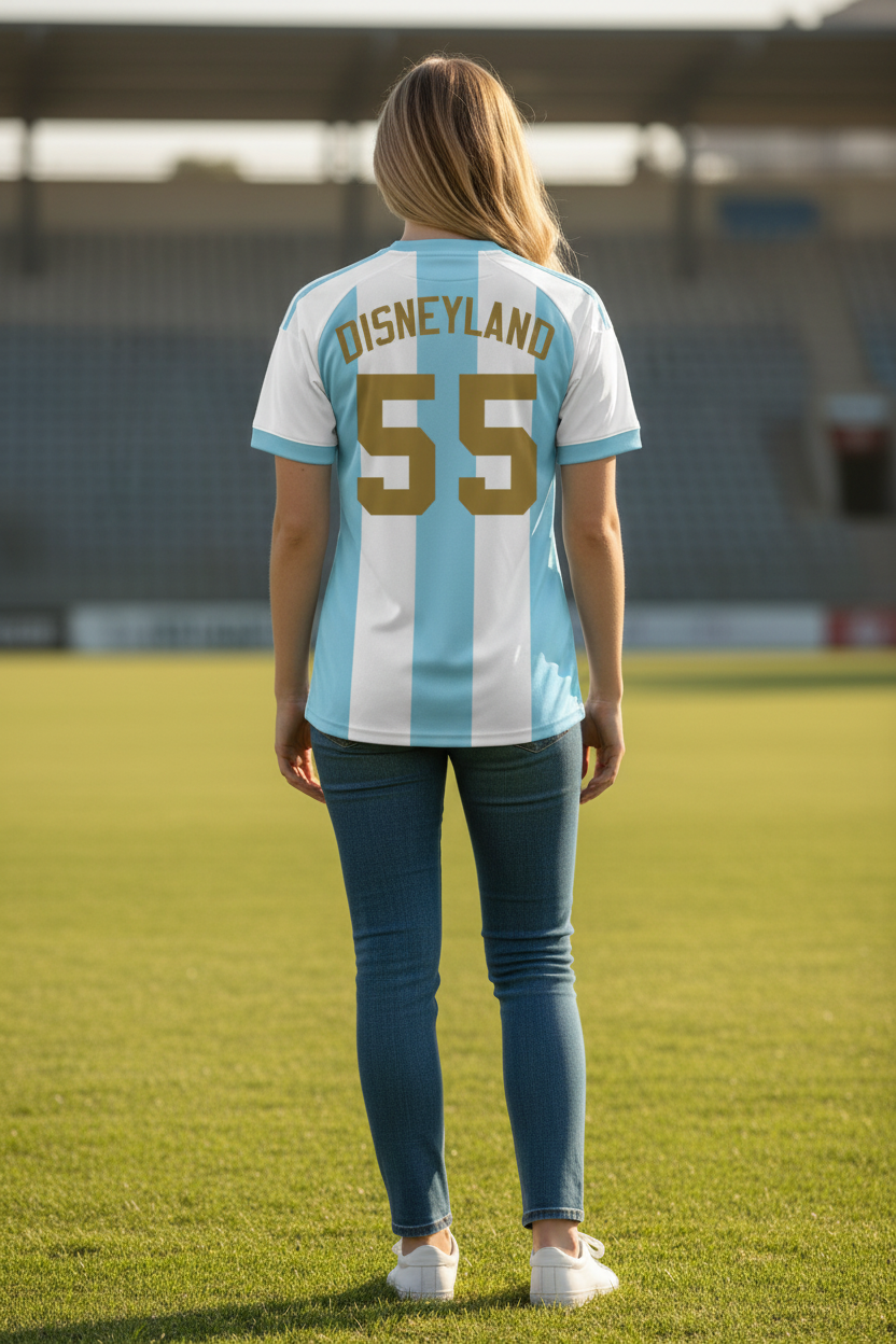Disneyland Argentina (messi style) Soccer Jersey