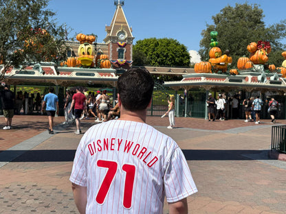 Disney World (Philadelphia Phillies Style) Embroidered Baseball Jersey