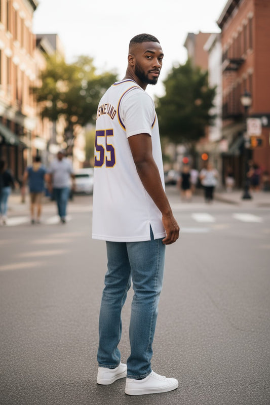 Disneyland Basketball Jersey (Embroidered Lakers Association style)