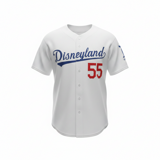 Disneyland Baseball Jersey (Dodgers White)