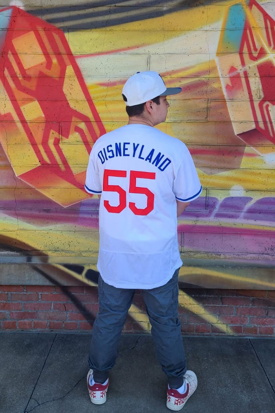 Baseball Jersey Marquee Embroidered Jersey (White)