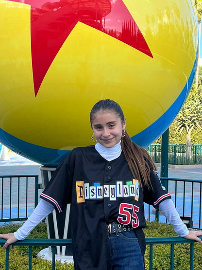 Disneyland Marquee Baseball Jersey (Embroidered) BLACK