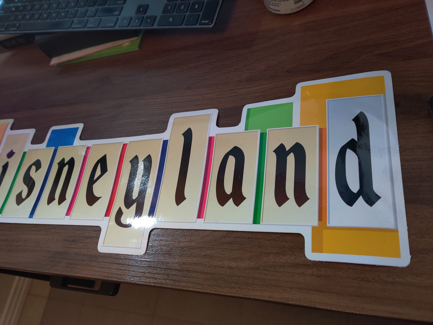 Disneyland Sign Vinyl Sticker - 24" vinyl sticker - INDOOR or OUTDOOR