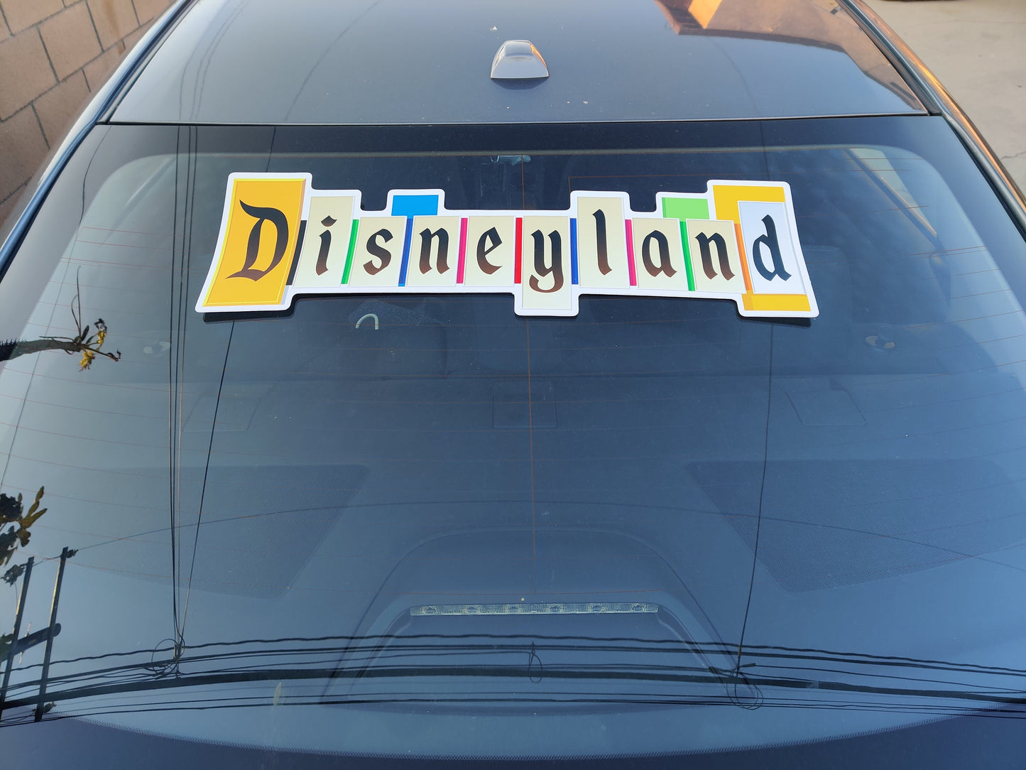 Disneyland Sign Vinyl Sticker - 24" vinyl sticker - INDOOR or OUTDOOR